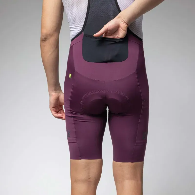 Ale Clothing Gravel Pro Off Road Bibshorts in Purple-5