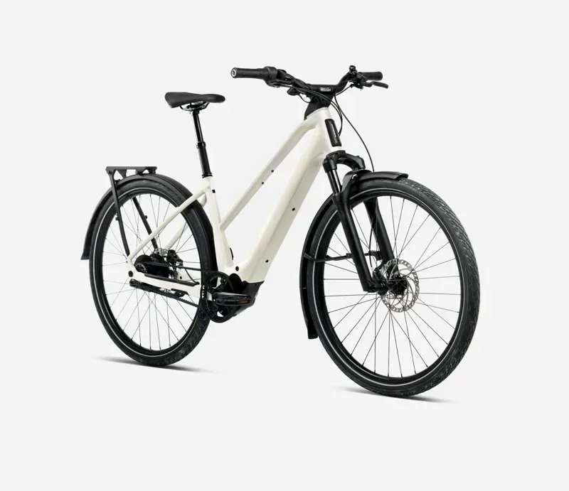 Orbea Kemen Tour 20 Mid E-Hybrid Bike in Ivory White Gloss-1