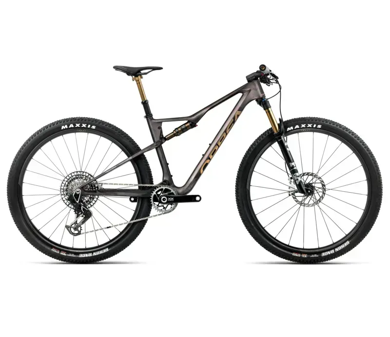 Orbea Oiz M-Ltd Mountain Bike In Bronze Carbon View/Titan Gold Matt-Gloss