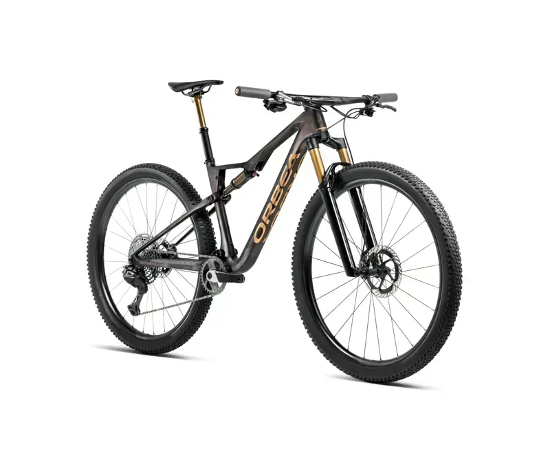 Orbea Oiz M-Pro Mountain Bike In Bronze Carbon View/Titan Gold Matt-Gloss-1