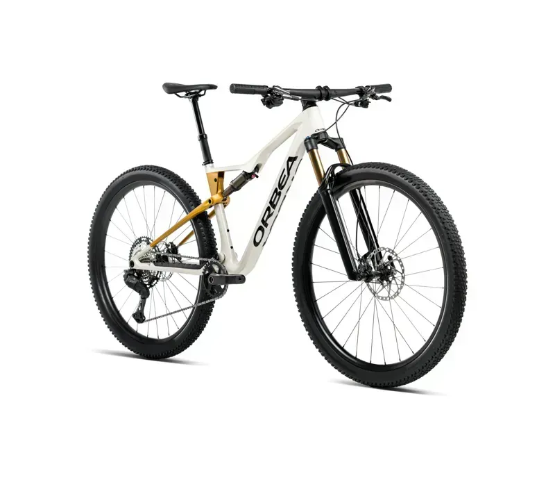 Orbea Oiz M10 AXS Mountain Bike In Ivory White Gloss/Bumblebee Yellow Matt-1