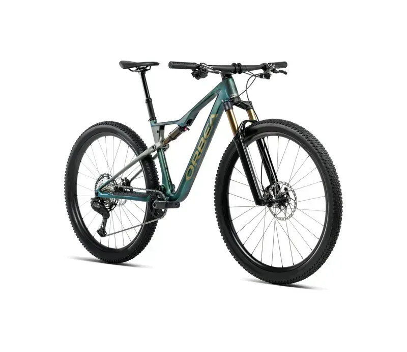 Orbea Oiz M21 Mountain Bike in Seaweed Carbon View Gloss/Spaceship Green Matt