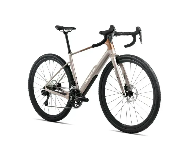 Orbea Terra M31ETEAM 1X Gravel Bike in Nickel/Met Cinnamon Matt-1