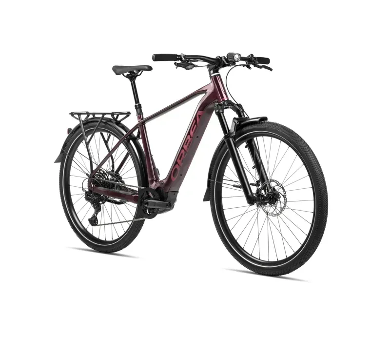 Orbea Kemen 10 Trekking Bike in Metallic Burgundy Red-1
