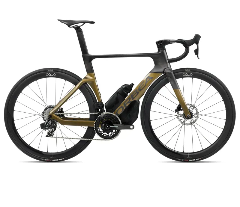 Orbea Orca Aero M21eltd Road Bike In Olive Green Gloss/Carbon Raw Matt