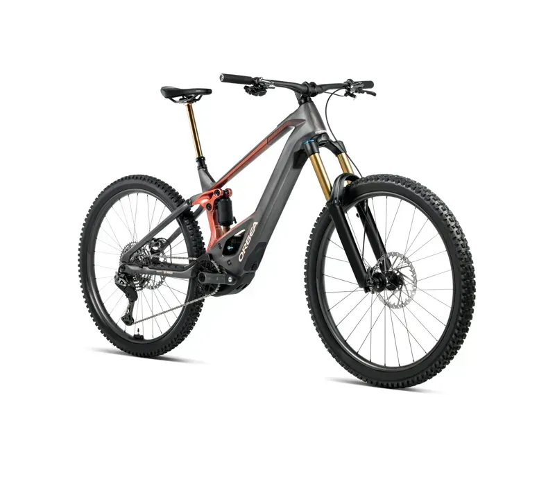 Orbea Wild M-Team E-MTB In Diamond Carbon View Matt/Mars Red Gloss-1